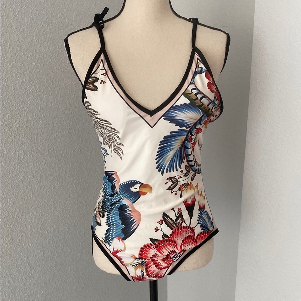 NWOT Tattoo Inspired One Piece Swimsuit